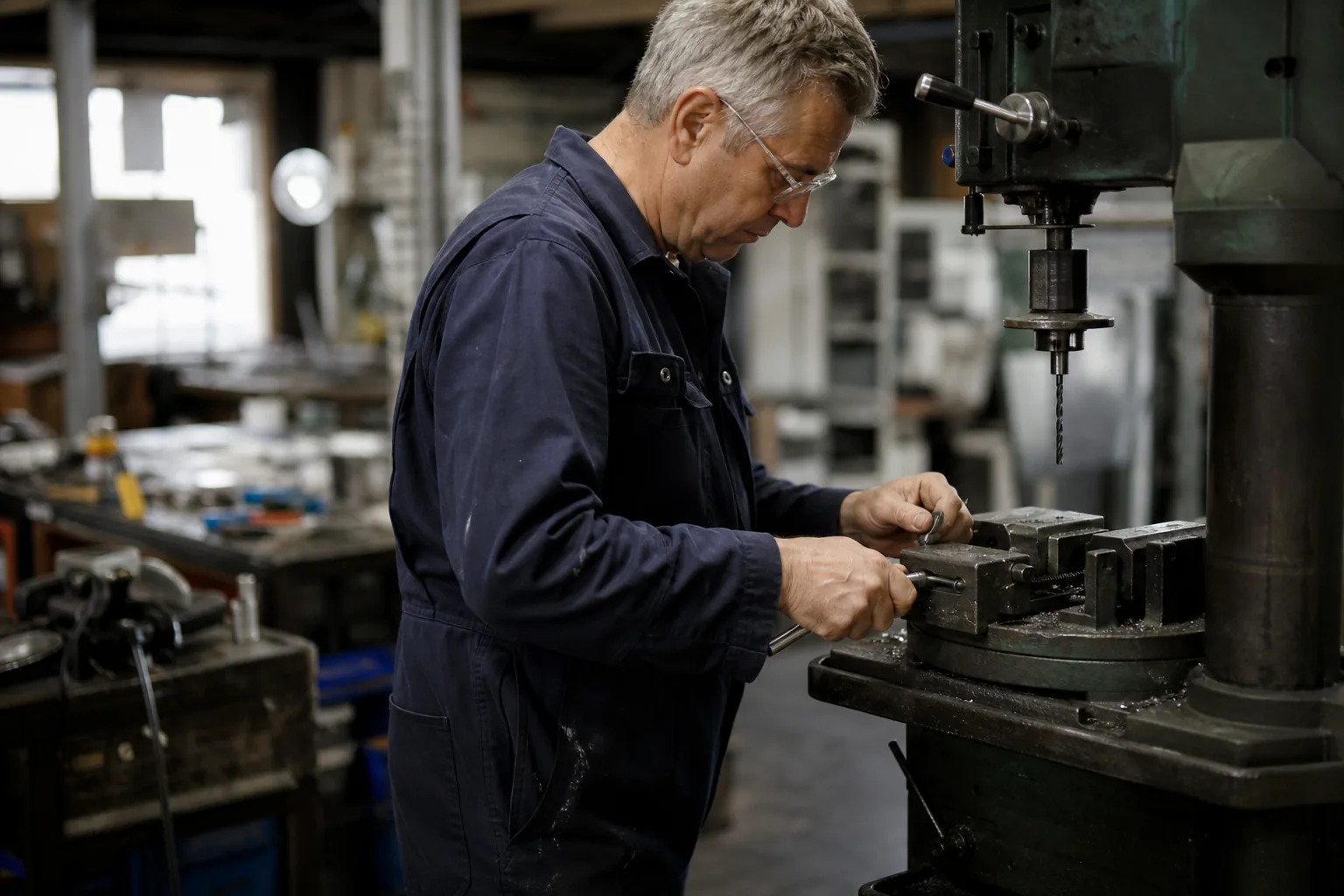 Werk in een Nederlandse winkel of werkplaats. Beeld bij het artikel: Wat kost het om een machine een uur te laten draaien in je eigen werkplaats?