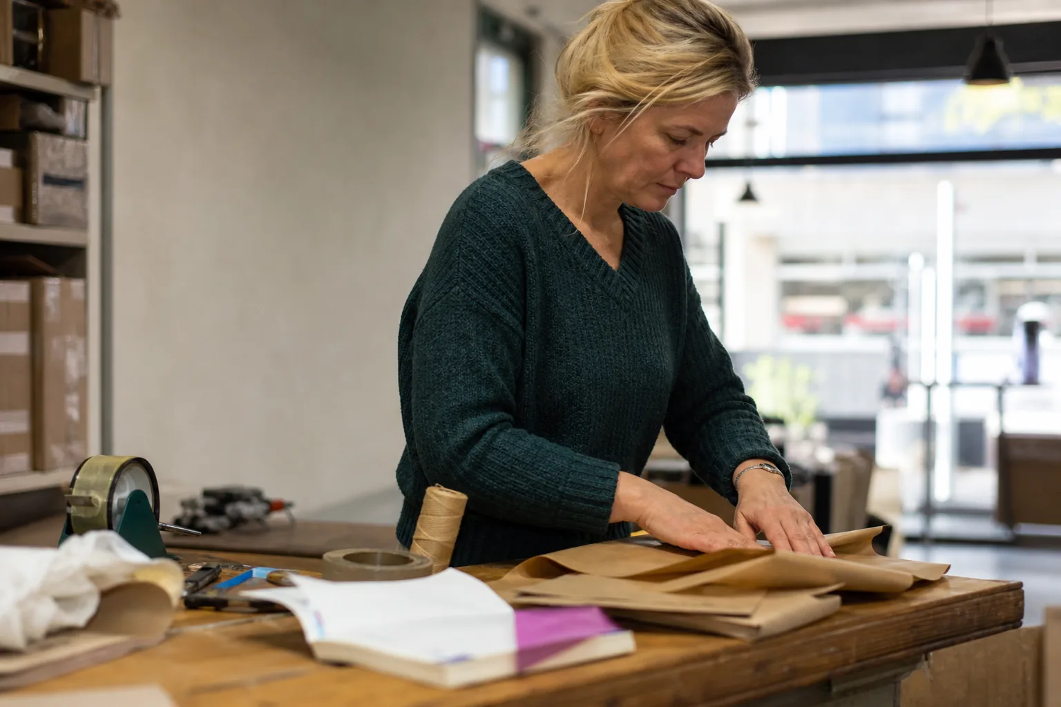 Werk in een Nederlandse winkel of werkplaats. Beeld bij het artikel: Welke rekenfouten kosten je marge zonder dat je het bij de offerte merkt?